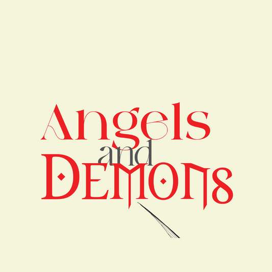 Unisex Oversized Tshirt, Angels and Demons